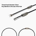 thumbnail image 4 of Hongkaii 12 Pcs Wire Keychains Stainless Steel Wire Rope Key Ring Multi Purpose Wire Buckle Rope Loop Coil XY71-1012, 4 of 6