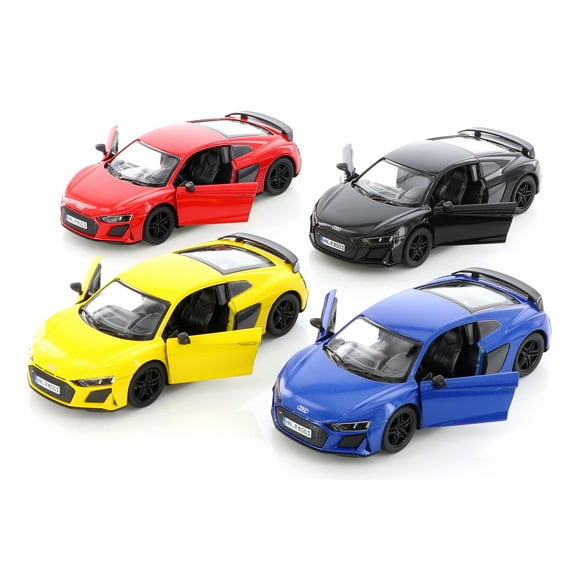 Kinsmart 2020 Audi R8 Coupe Diecast Car Set - Box of 12 5-inch Diecast Model Cars, Assorted Colors
