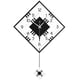 thumbnail image 1 of Cateissary Reloj de pared oscilante simple de cristal fácil de leer funciones múltiples construcción duradera silenciosa Electrodomésticos, 1 of 6