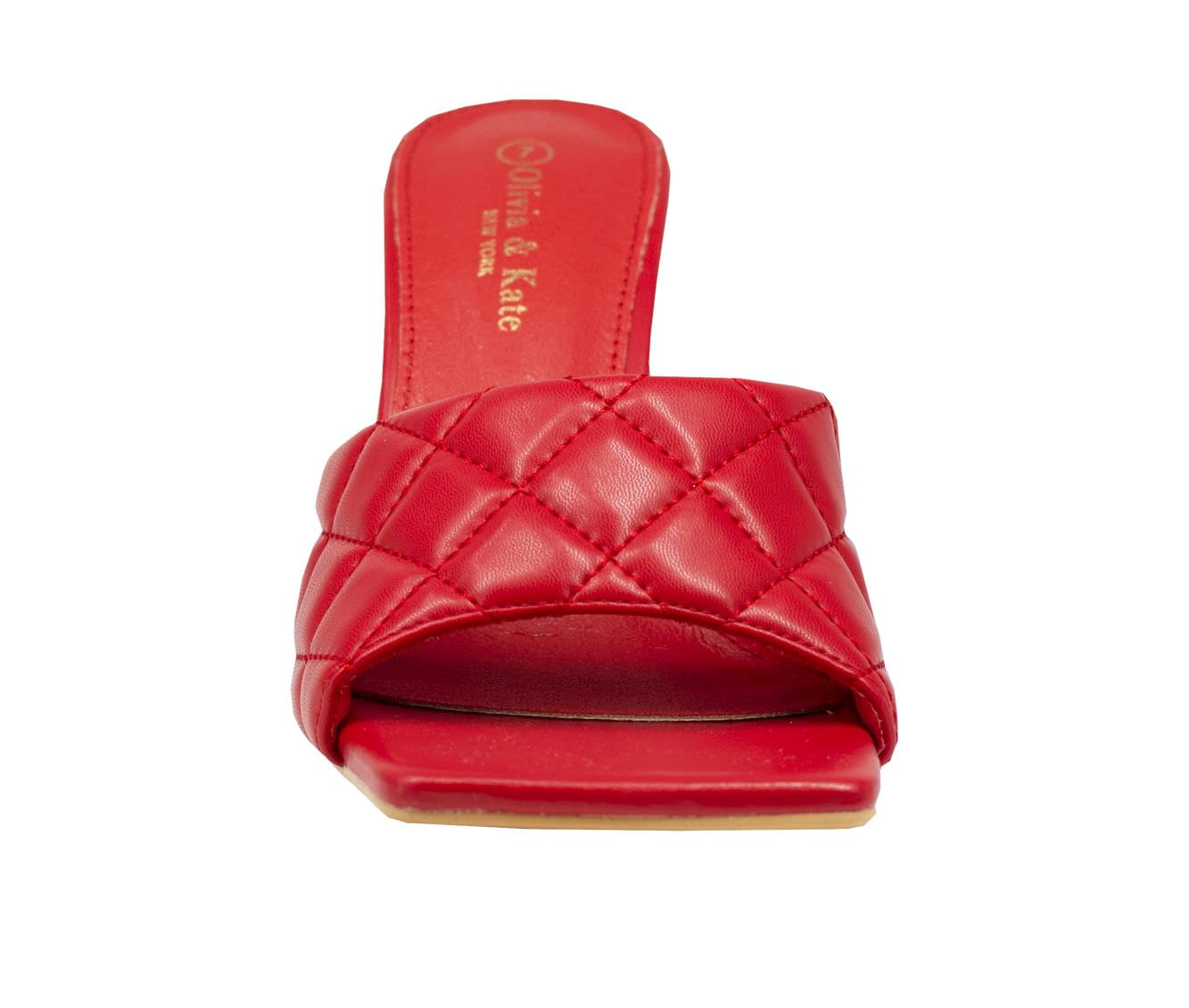 Olivia & Kate Women's Adult Quilted High-Heel Stiletto Sandal