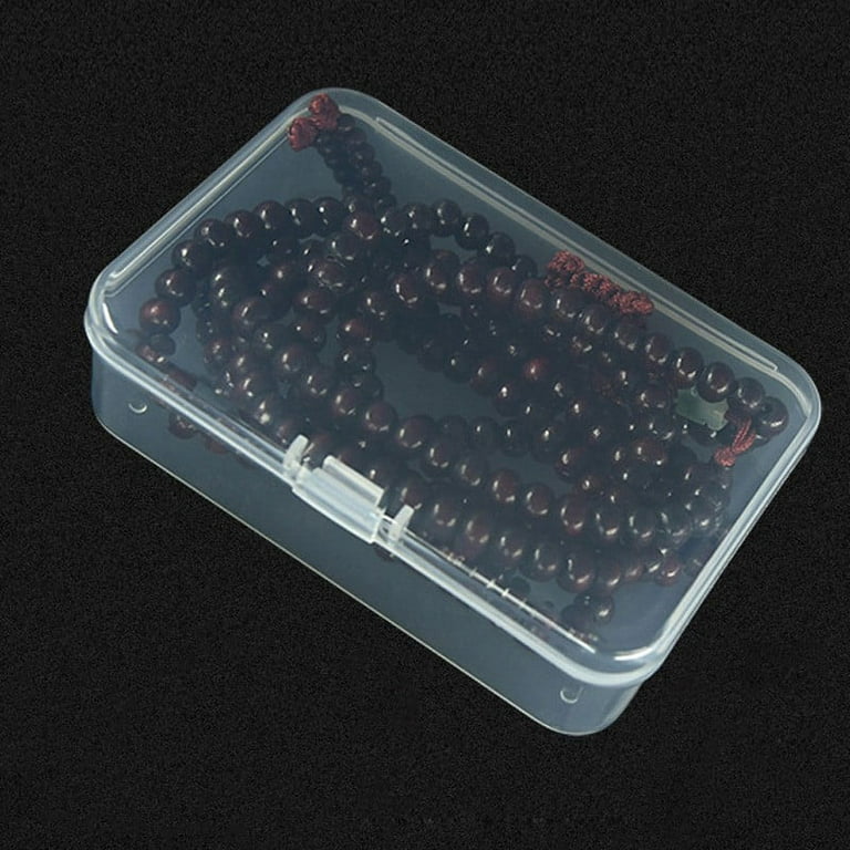 PH PandaHall 5 Pack 10 Grids Rectangle Plastic Bead Storage Box Case Container Jewelry Organizer, 68 x 129 x 22mm