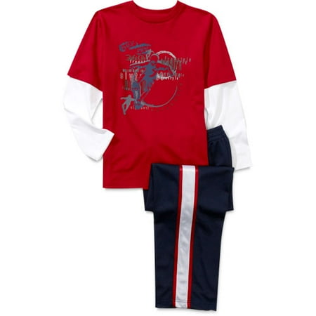 Athletic Works - Boys' 2-Piece Skater Tee and Pants Set
