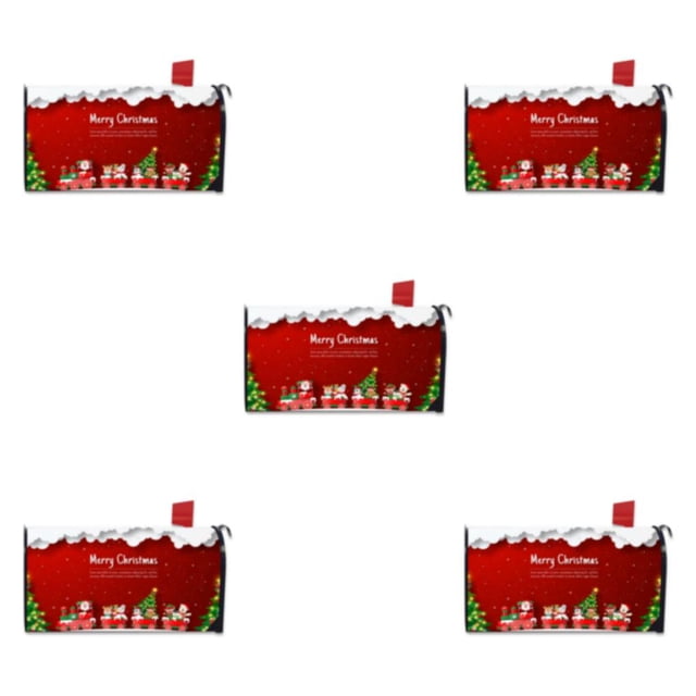 relayinert Brighten Up Front Yard Bright And Warm Decoration Mailbox Cover Standard Size Cloth Printed Spring Mailbox Cover YTYH2309094 5Set