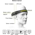 thumbnail image 5 of Sensor de movimiento para faros delanteros, 230°, LED recargable, 2 unidades, color negro, 5 of 5
