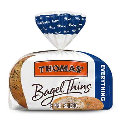 Thomas' Bagel Thins Everything Bagels, 8 ct