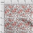 thumbnail image 2 of oneOone Silk Tabby Red Fabric Floral Dress Material Fabric Print Fabric By The Yard 42 Inch Wide, 2 of 5