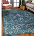 thumbnail image 4 of Leick Home Laraline 3'9" x 5'9" Vintage Turkish Medallion Rectangle Area Rug, Turquoise, 4 of 19