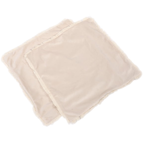 LITINKIMI Set of 2 Beige Washable Throw Pillow Covers Decorative Sofa for Home Living Room