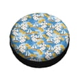 thumbnail image 3 of Kll Flower And Sail Boat Tire Cover,Universal Wheel Tire Cover For Trailer, Rv, Suv, Truck,Camper And Many Vehicle,(17 Inch), 3 of 8