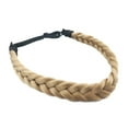 thumbnail image 1 of Postizo elástico elástico, diadema trenzada de pelo sintético, diadema trenzada, trenzas trenzadas anchas clásicas, rendimiento inigualable, 1 of 8