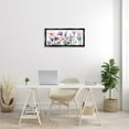 thumbnail image 2 of Stupell Industries Modern Translucent Pastel Tulips Botanical & Floral Painting Black Floater Framed Canvas Art Print Wall Art, 31 x 14, 2 of 9