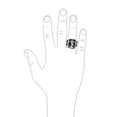 thumbnail image 4 of Bling Jewelry Mens Mens Silver Ring Nautical Black Onyx Gemstone Anchor Signet .925 Sterling Silver, 4 of 5