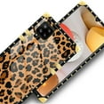 thumbnail image 4 of FKBRCL4U Compatible with Samsung Galaxy A42 5G Case, Brown Leopard Texture Luxury Golden Decoration for Girl Women Soft TPU Shockproof Protective Hard PC Back, 4 of 7
