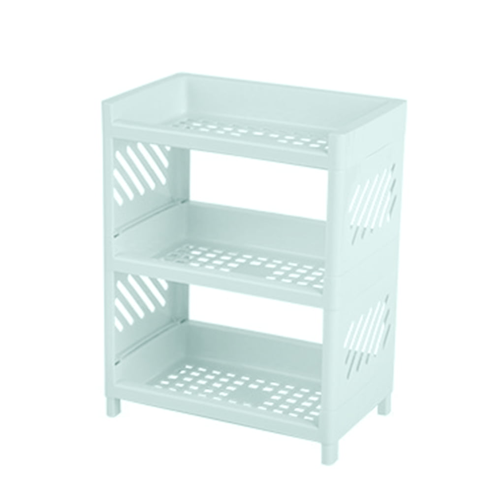 Hubert Rectangular Flint Steel Counterop 3-Tier Shelf Display - 19 1/2L x 11 1/2D x 19H