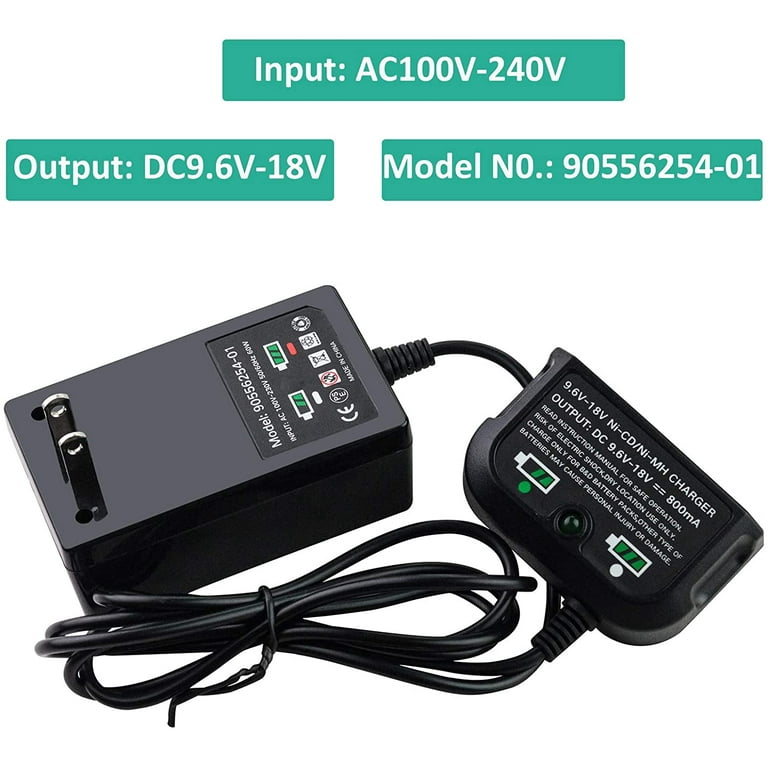 9.6V-18V Battery Charger Replacement for Black & Decker HPB18 FSB18 HPB14  HPB12