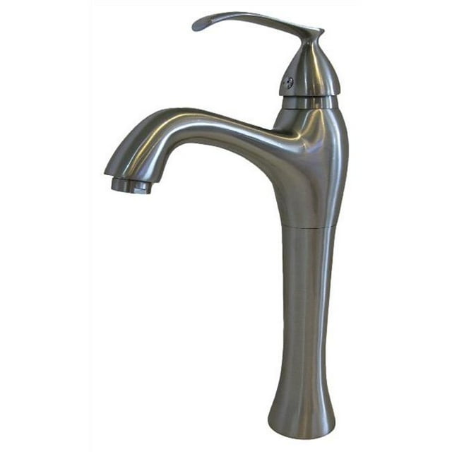 Novatto BM-116BN Traditional Single Lever Vessel Faucet, Brushed Nickel