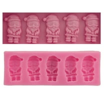 BSJJY Christmas Snowman Chocolate Mold Xmas Silicone Candy Cookie Gummy Mold DIY Cake Decoration Mold for Fondant Cake Candy Xmas Baking Supplies,1PCS