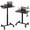 Black, variant on Gas Spring Height Adjustable Mobile Sit-Stand Mini Desk, Lockable Casters & Headphone Hook, Rolling Laptop Side Desk 28.5"-42.7" Height Range