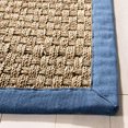 thumbnail image 3 of Safavieh Natural Fiber Collection NF114T Border Basketweave Seagrass Area Rug, 5' x 8', Navy, 3 of 5