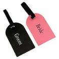 thumbnail image 2 of Set of 2 Bride and Groom Luggage Tags Honeymoon Travel Wedding Gift, 2 of 5