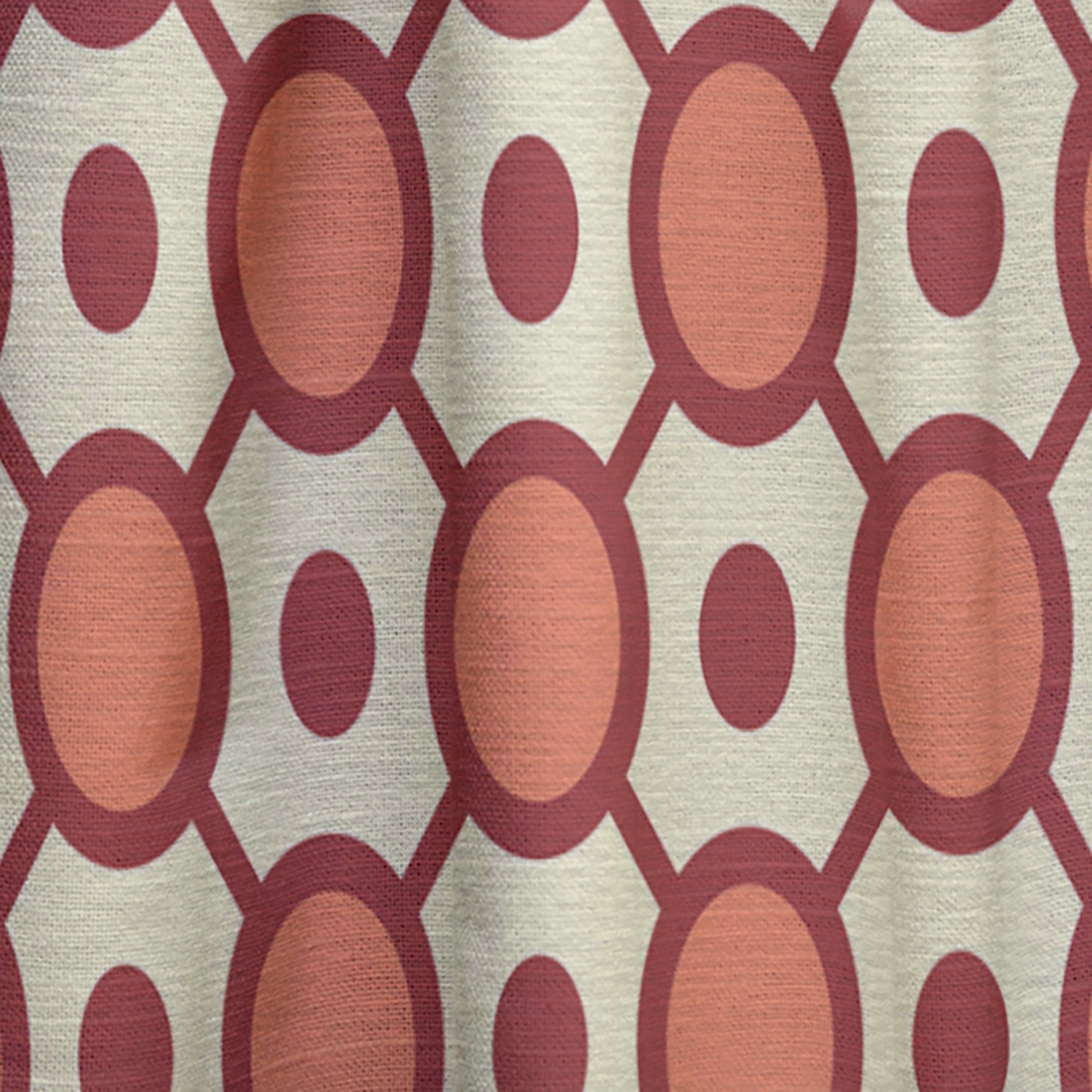Designart 'Abstract Geometrical Retro Design I' Mid-Century Modern Curtain Panel
