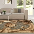 thumbnail image 5 of Traditional Floral Scroll Power-Loomed Indoor Area Rug, 8' x 10', Slate by Blue Nile Mills, 5 of 6
