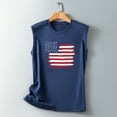 thumbnail image 5 of IROINNID Women's Round Neckline T-Shirt Sleeveless 4th Of July Summer Loose Tops, 5 of 5