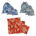 thumbnail image 3 of Bolsas de almacenamiento con cordón 3pcs bolsa de almacenamiento de lazo de regalo de té cosmético oro bloquear 3 piezas de color rojo Magideal Bolsas de almacenamiento con cordón, 3 of 7