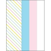 Way To Celebrate Pink, Blue, White, and Printed Stripe Tissue Paper 10 Count