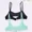 Green+Black, variant on 2 PCS Women Sheer Mesh Bra, Unlined Wireless Bralette, Adjustable Thin Straps SeeThrough Mesh Lingerie Bra for Daily Wear