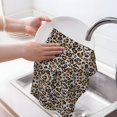 thumbnail image 6 of Sikiie Leopard Waffle Weave Kitchen Dish Cloth,Super Absorbent Kitchen Dish Towels 16*26 Inches for Dish Rags Washing Dishes, Drying Dishes, 6 of 7