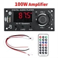 thumbnail image 2 of 2x50W 100W Amplificador Bluetooth 5.0 Placa Decodificadora de MP3 DIY Reproductor de MP3 para Automóvil USB FM Grabación Conmutación TF USB Grabar Llamada, 2 of 7