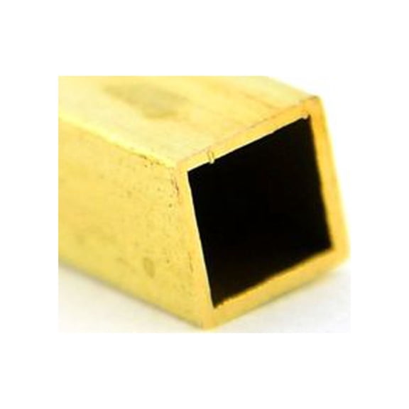 Metal Tubing brass, 5/32 in. x 5/32 in. x 12 in., square (pack of 10)