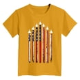 thumbnail image 4 of Zshosam Kids American Flag Shirt Toddler Boy Clothes Kids Summer Short Sleeve T-Shirt Sweatsuit Clothing Size 7T 8T,(Yellow 7-8 Years), 4 of 4