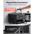 thumbnail image 2 of Heavy Duty 5000VA Voltage Converter Transformer,Step Up/Down 110V to 220V Power Transformer with LCD Display&Multiple Outlets, 2 of 12