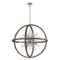 Elk Home 19.5-Inch Wide Morning Star Pendant, Transitional, Aged Fir