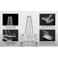 thumbnail image 3 of Mini Acrylic Easel Coin Display Stand, 20PCS Acrylic Clear Coin Stands Trading Card Display Stand Mini Card Holder for Cards Coins Medals Handicrafts Collectibles Display 1.42 inch Tall, 3 of 9