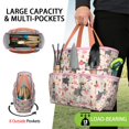 thumbnail image 2 of Garden Tool Bag,Schnauzer Dog and Flower Floral Garden Tool Organizer,Garden Gifts,Waterproof Multi-Pocket Garden Tool Storage 11.8x5.5x11.4 Inch(Tools NOT Included), 2 of 6