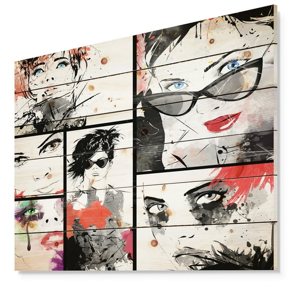 Design Art - Beautiful Faces Collage