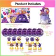 thumbnail image 5 of Grimace Plates Birthday Supplies Decorations Decor Backdrop Banner Cake Topper Fans, 5 of 5