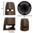 thumbnail image 3 of OSD Forza8 8" Omni Outdoor Subwoofer w/ 2x Speaker Output 250W, IP65 Rated, Bronze, 3 of 8