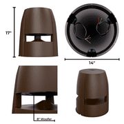 OSD Forza8 8 Omni Outdoor Subwoofer w/ 2x Speaker Output 250W, IP65 Rated, Bronze