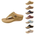 thumbnail image 6 of Orthopedic Sandals for Women,Women Orthotic Wedge Sandals with Arch Support Comfortable Walking Sandals Anti-Slip Breathable Sandal Slip On Flip Flops Dressy Summer Beach Travel Sandal Shoes 6, 6 of 6
