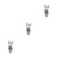 thumbnail image 1 of Cateissary Flor de simulación de plástico para un fácil cuidado y belleza natural Arreglo floral Flor artificial Planta en maceta púrpura Type1 NO1, 1 of 6