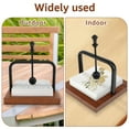 thumbnail image 3 of FUYGRCJ Wood Napkin Holder for Table, Square Tabletop Napkin Dispenser, Cocktail Napkin Holder with Sophisticatedly Metal Center Bar, for Home, Kitchen, Office, Restaurant, Hotel, Cafe, Bar, 3 of 11