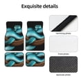 thumbnail image 4 of Naloa Blue Viper Snake Car Foot Mat Set of 4 Pieces - Universal Floor Liner Neoprene Full Set Floor Mats for Cars Trucks SUV, 4 of 7