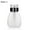 Black 2, variant on Walbest 250ml (8.8 oz) Press Bottle Push Down Empty Pump Dispenser for Nail Polish & Makeup Remover Liquid Bottle, Leak-proof Plastic Press Pumping Empty Bottle