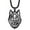 Black, variant on Eosunjian Pendant Necklace Hollow Out Wolf Head Jewelry Openwork Animal Choker Necklace Birthday Gifts Black