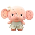 thumbnail image 1 of Elefante de dibujos animados pareja muñeco de peluche estatuilla de juguete juguete de peluche regalo para niños bebé, 1 of 12