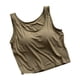 thumbnail image 2 of Xuyuer Ladies Fashion Sleeveless Round Neck Solid Color Modal Bottoming Vest Top with Chest Pads, Seamless Camisole for Everyday Comfort and Layering Essentials, 2 of 5